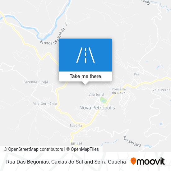 Rua Das Begônias map