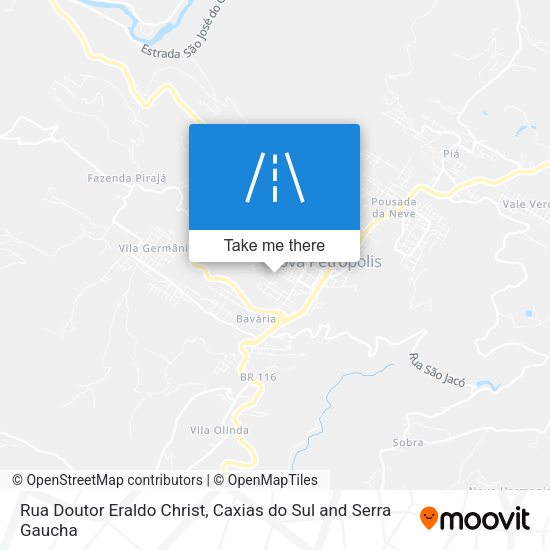 Rua Doutor Eraldo Christ map