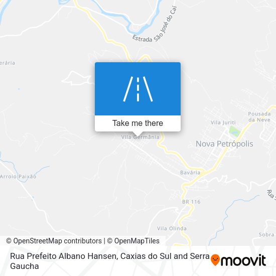 Rua Prefeito Albano Hansen map