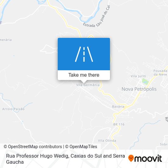 Rua Professor Hugo Wedig map