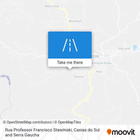 Rua Professor Francisco Stawinski map