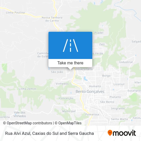 Rua Alvi Azul map