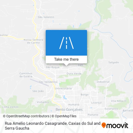 Rua Amélio Leonardo Casagrande map