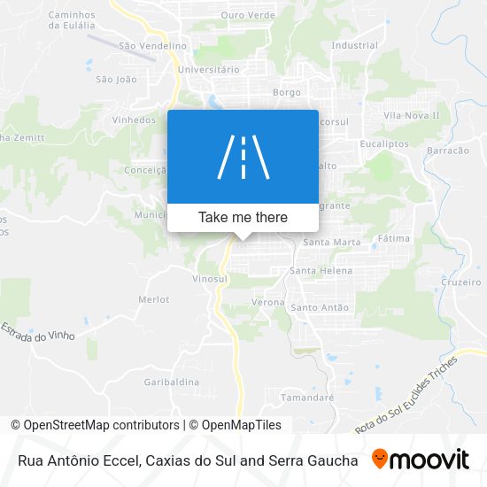 Rua Antônio Eccel map