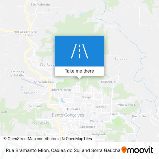 Rua Bramante Mion map