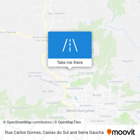 Rua Carlos Gomes map