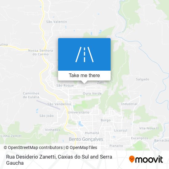 Rua Desiderio Zanetti map