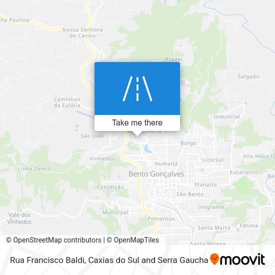 Rua Francisco Baldi map