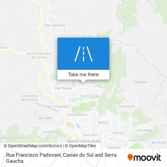 Rua Francisco Padovani map