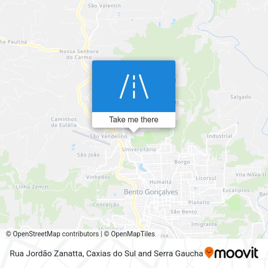 Rua Jordão Zanatta map