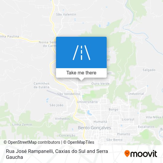 Rua José Rampanelli map