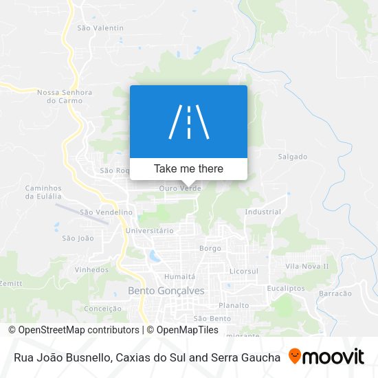 Rua João Busnello map