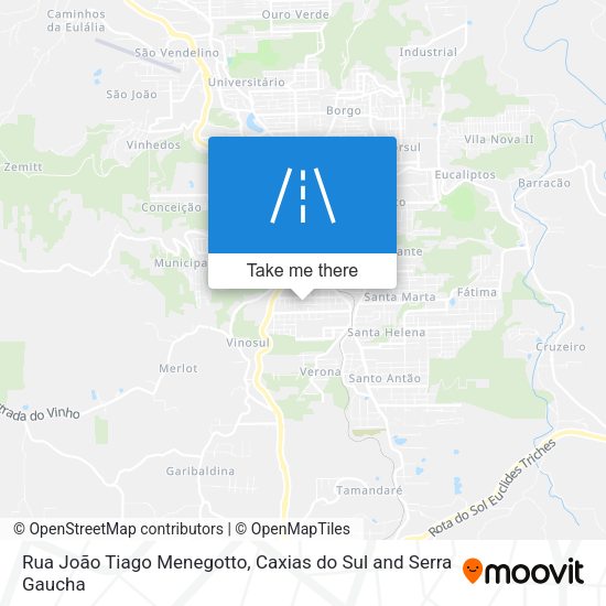 Rua João Tiago Menegotto map