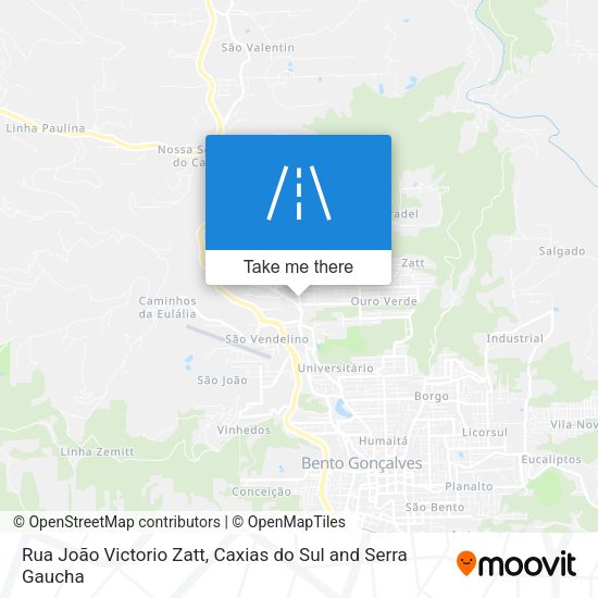 Rua João Victorio Zatt map