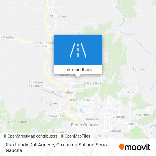 Rua Loudy Dall'Agnese map