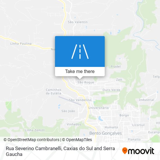 Rua Severino Cambranelli map