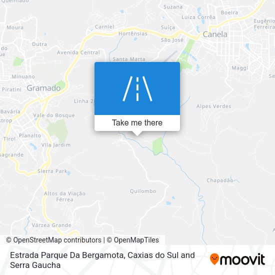 Estrada Parque Da Bergamota map
