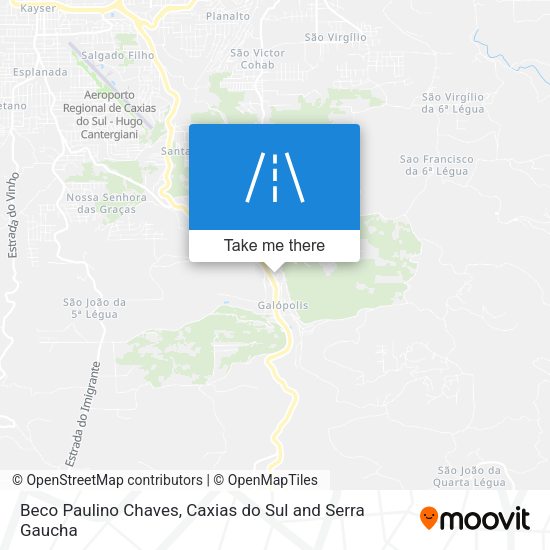 Beco Paulino Chaves map