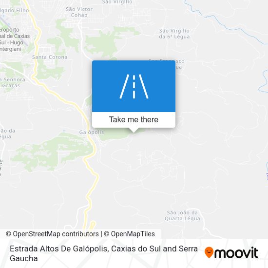 Estrada Altos De Galópolis map