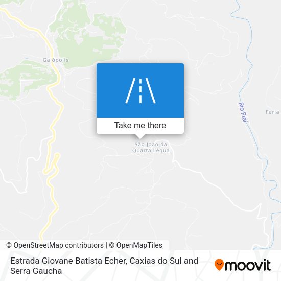 Estrada Giovane Batista Echer map