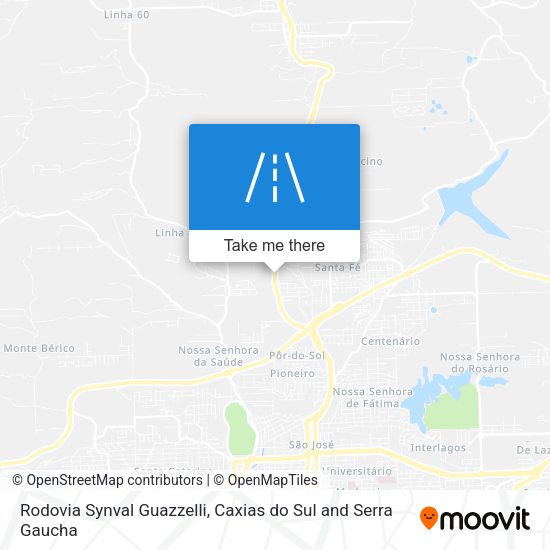 Rodovia Synval Guazzelli map