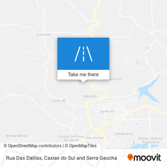 Rua Das Dalilas map