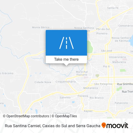 Rua Santina Carniel map
