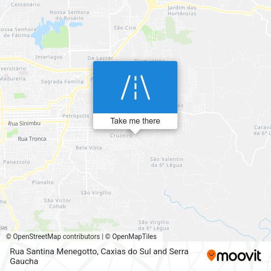 Rua Santina Menegotto map