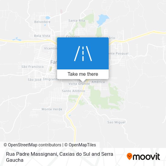 Rua Padre Massignani map