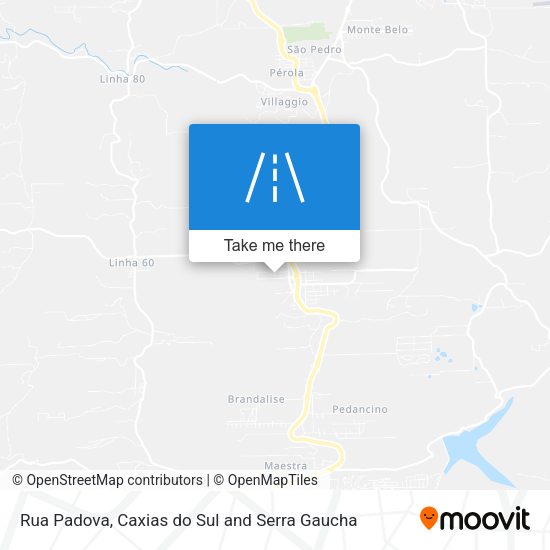 Rua Padova map