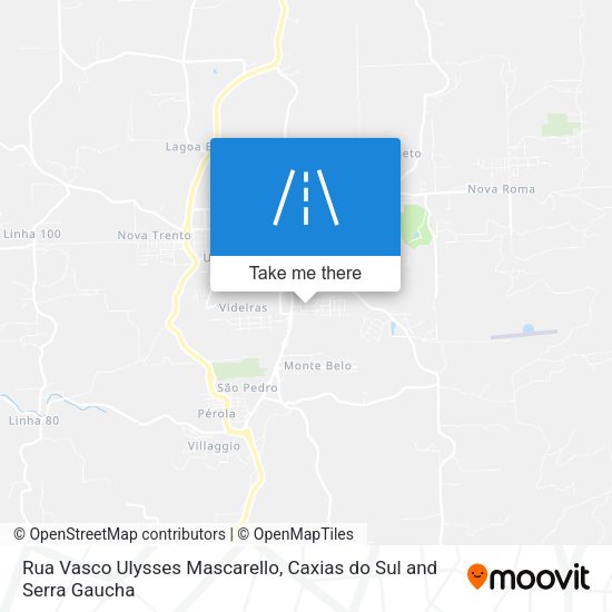 Rua Vasco Ulysses Mascarello map