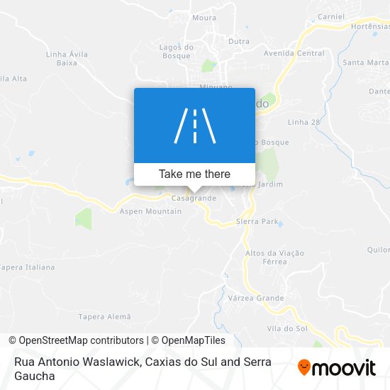 Rua Antonio Waslawick map