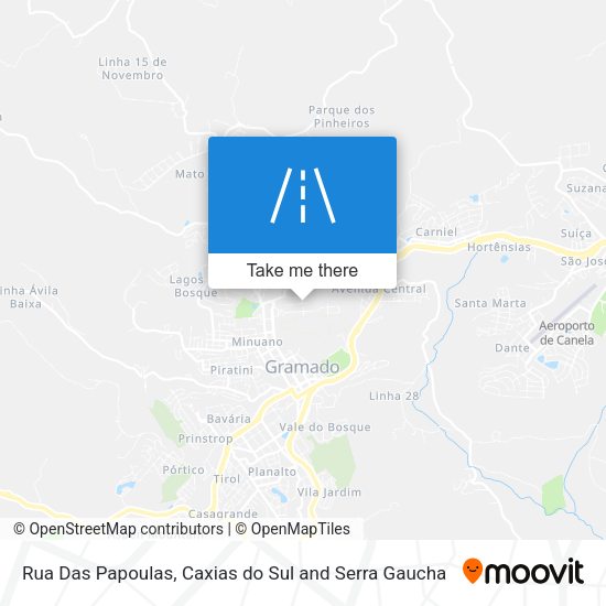 Rua Das Papoulas map