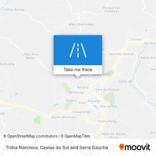 Trilha Narcisos map