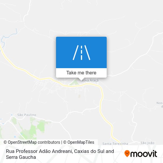 Rua Professor Adão Andreani map