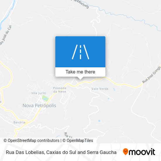 Rua Das Lobelias map