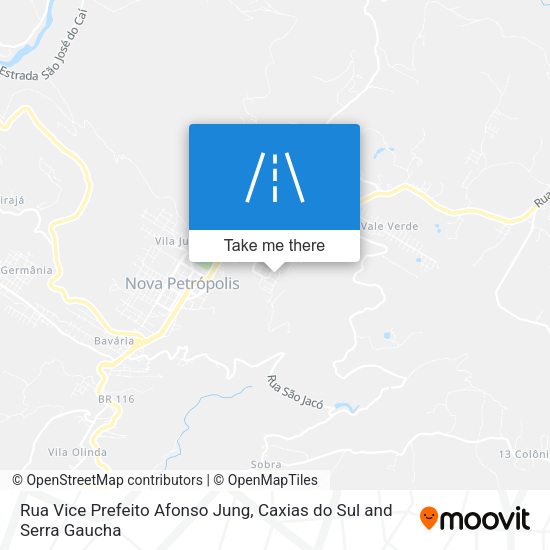Rua Vice Prefeito Afonso Jung map
