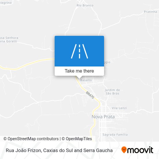 Rua João Frizon map