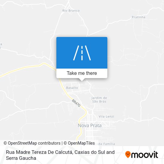 Rua Madre Tereza De Calcutá map