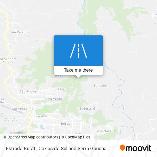 Estrada Burati map