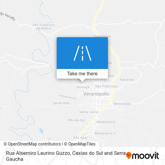 Rua Alsemiro Laurino Guzzo map