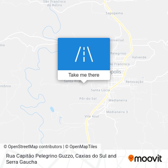 Rua Capitão Pelegrino Guzzo map