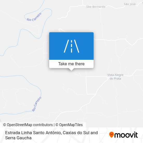 Estrada Linha Santo Antônio map