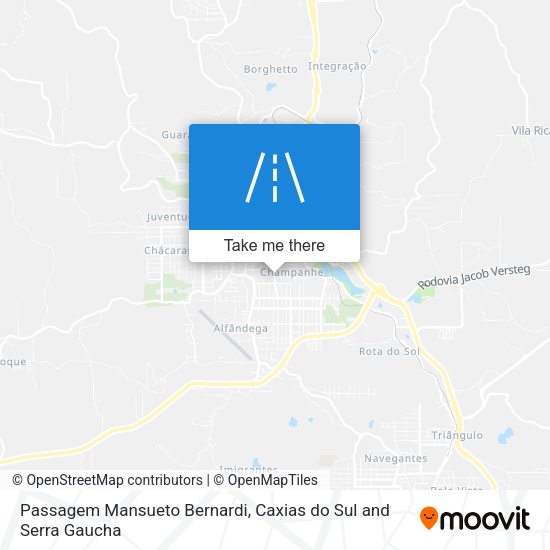 Passagem Mansueto Bernardi map
