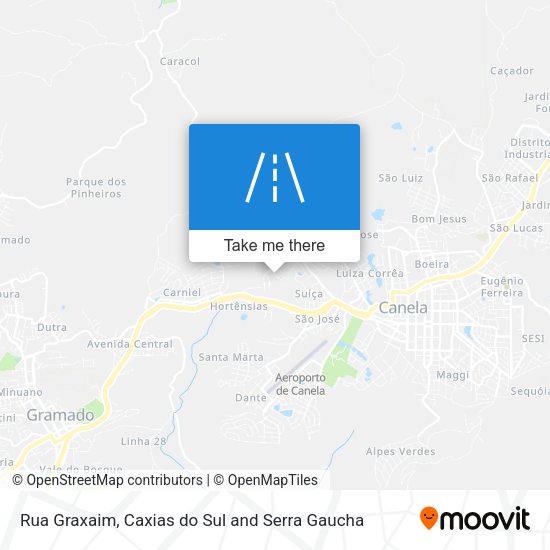 Rua Graxaim map