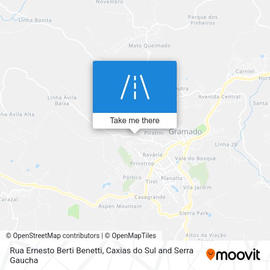 Rua Ernesto Berti Benetti map