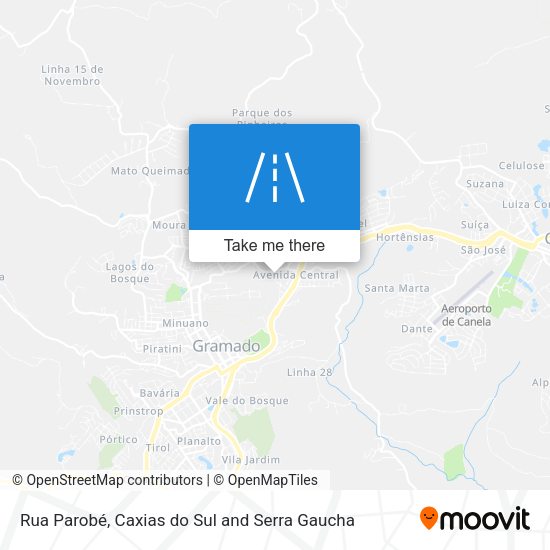 Rua Parobé map