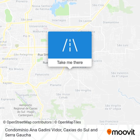 Condomínio Ana Gadini Vidor map