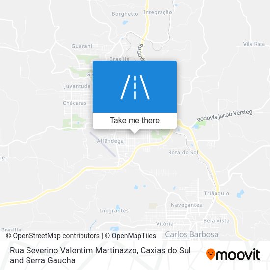 Rua Severino Valentim Martinazzo map