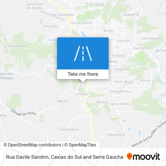 Rua Davile Sandrin map